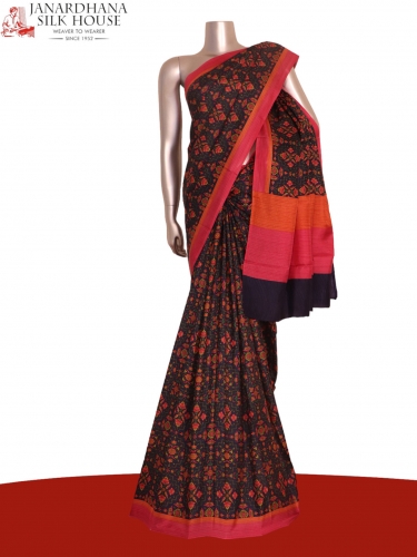 Floral Exclusive Printed Silk Saree